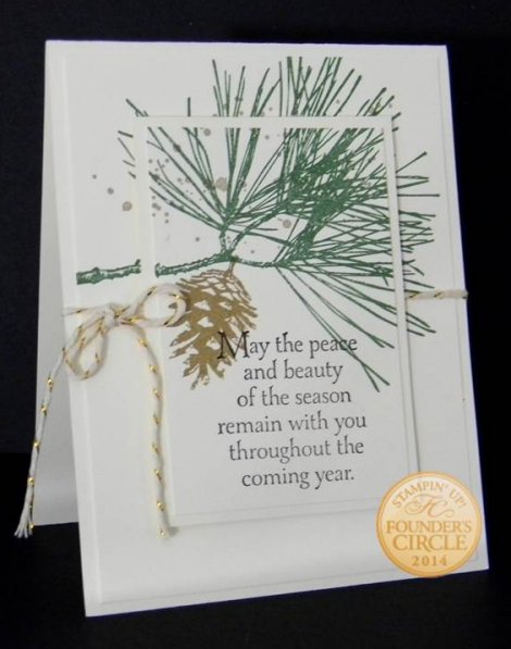 Stampin' Up! Ornamental Pine Stamp newest Set RETIRED New Christmas Holiday